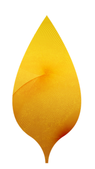 Futuristische Grafik eines Virginia-Tabakblatts